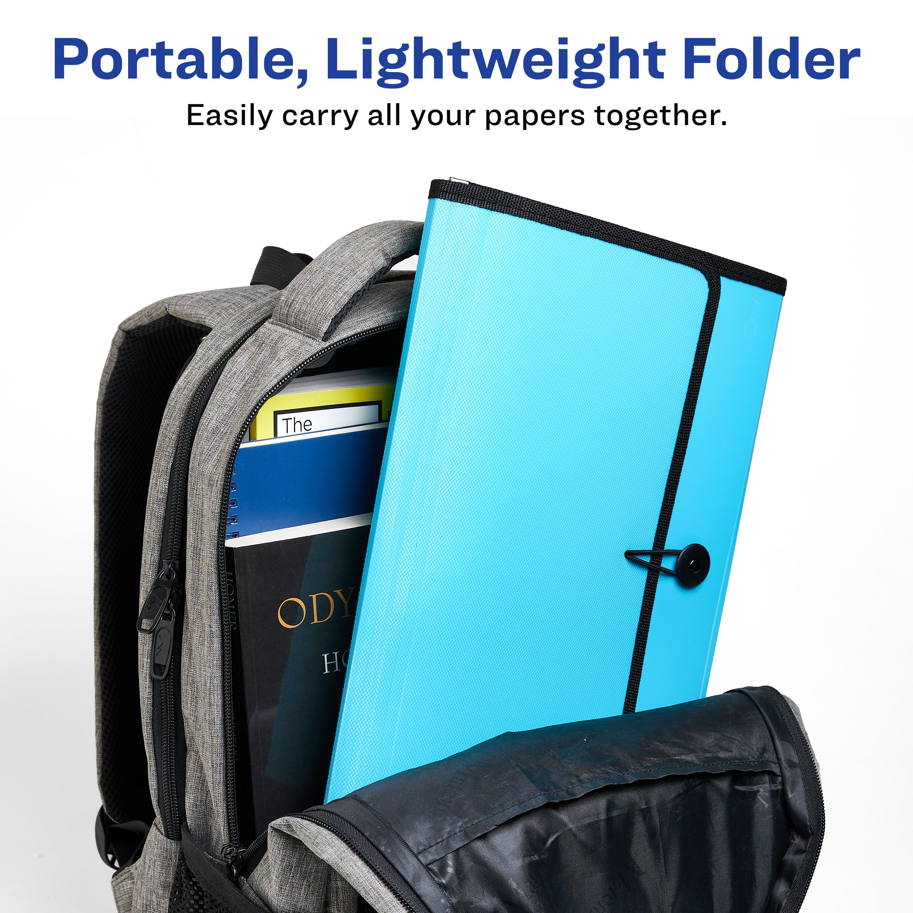 Expanding File Folder, 7-Pocket, Aqua 73551 | Avery | Avery